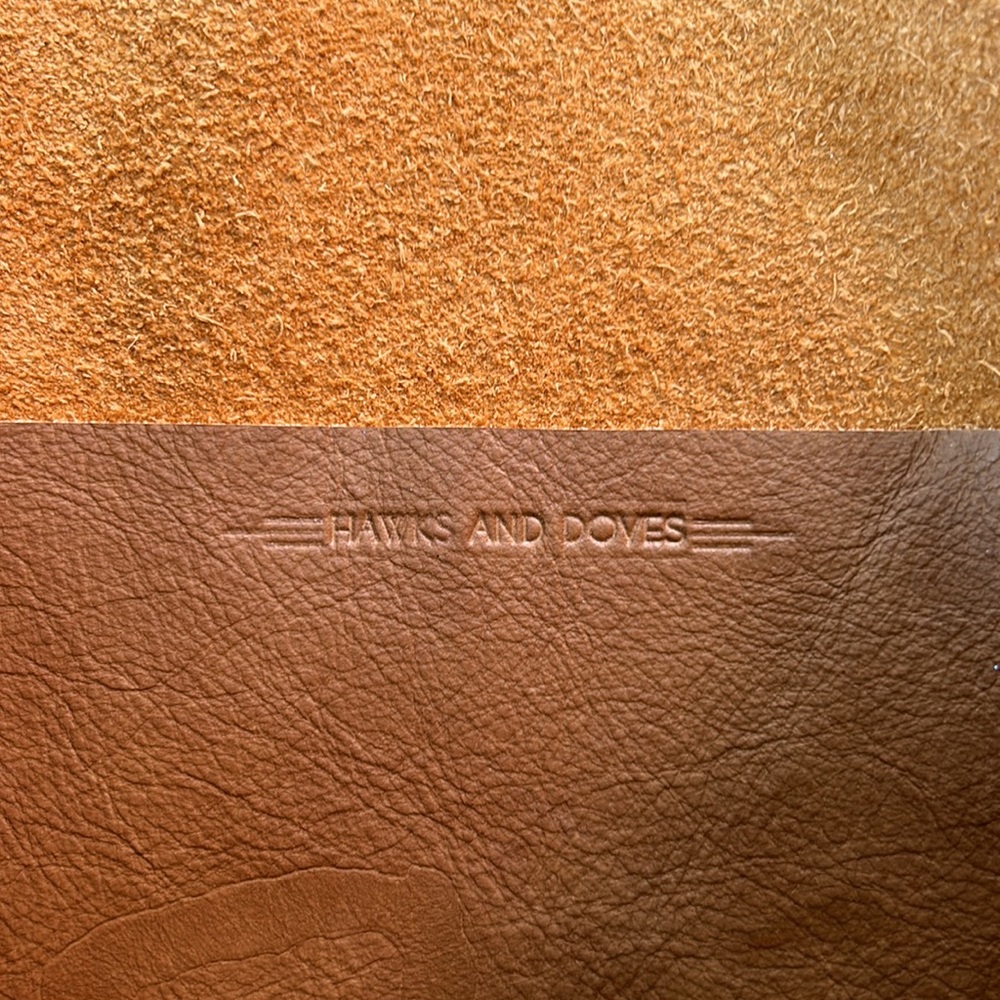 Hawks and Doves leather tote - Picture 5 of 7